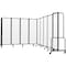 National Public Seating NPS Room Divider, 6' Height, 9 Sections, Clear Acrylic Panels RDB6-9CA - alternate 5